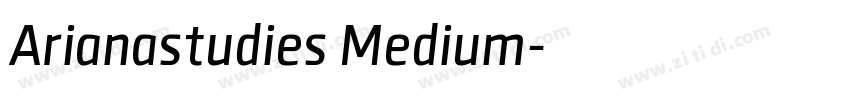 Arianastudies Medium字体转换